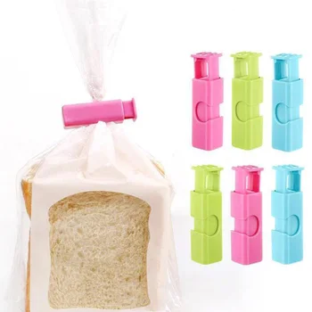 10PCS запечатване клип храна съхранение чанта клип снек пресни храни съхранение печат чанта клипове уплътнител скоба кухненски инструмент за съхранение за многократна употреба