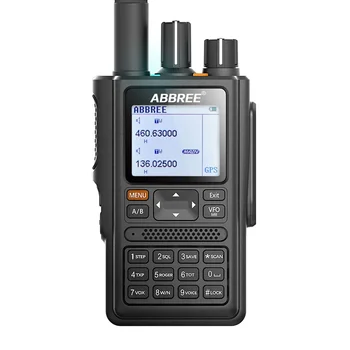  ABBREE AR-F8 1.77LCD GPS 999CH GPS висока мощност всички ленти (136-520MHz) честота / CTCSS откриване дълги разстояния уоки токи радиостанции