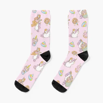 Bubu морското свинче, еднорог парти чорапи kawaii хокей памук Дамски чорапи Мъжки