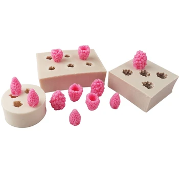 Mulberry Raspberry Silicone Flexible Food Grade Mould Clay Resin Ceramics Candy Fondant Candy Chocolate Soap Mould 87HA