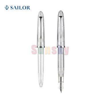 Sailor Fountain Pen Profit Junior Skeleton 11-9924-300, PMMA смола прозрачна с никелово хромирано покритие, неръждаема писец