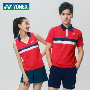 YONEX sport Джърси спортно облекло спортно облекло бадминтон облекло за мъже жени с яка поло отгоре
