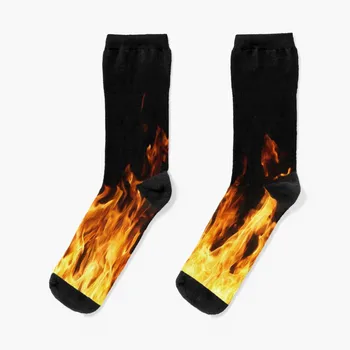 Огнени пламъци Чорапи Чорапи Естетически чорапи за Коледа Спортни чорапи Момичешки чорапи Мъжки